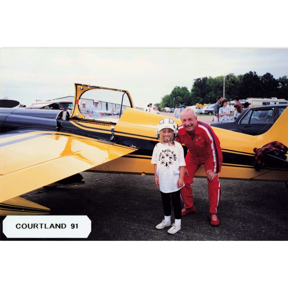 Vtg 1991 Courtland Airshow Photo Experimental Aircraft Pilot Kodak - Picture 1 of 2